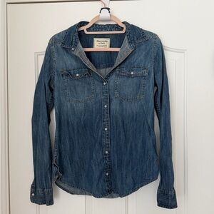 Abercrombie & Fitch Blue Denim Shirt